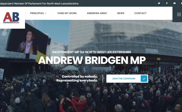  Andrew Bridgen MP Launches New Website and Fundraiser